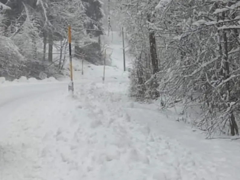 L'intensa nevicata in Cima Grappa