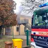 L’intervento dei vigili del fuoco alla materna di Campigo