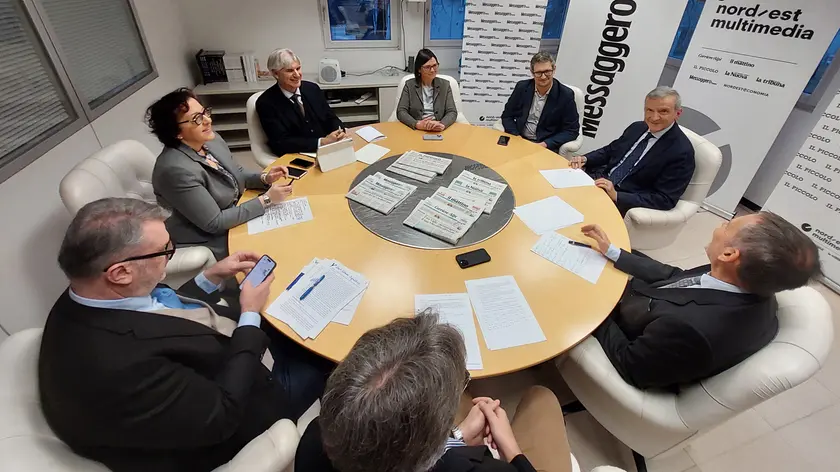 Un momento del forum con Marco Monaco organizzato da Nord Est Multimedia (foto Petrussi)