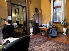 La sala etrusca del Pedrocchi, trasformata in un ufficio per i dipendenti di Federgroup