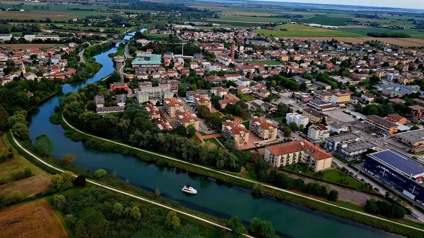 Il fiume Sile visto dall'alto