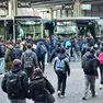 Studenti in stazione delle corriere a Treviso