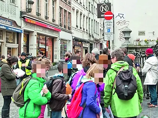 Una studentesca in gita a Bruxelles