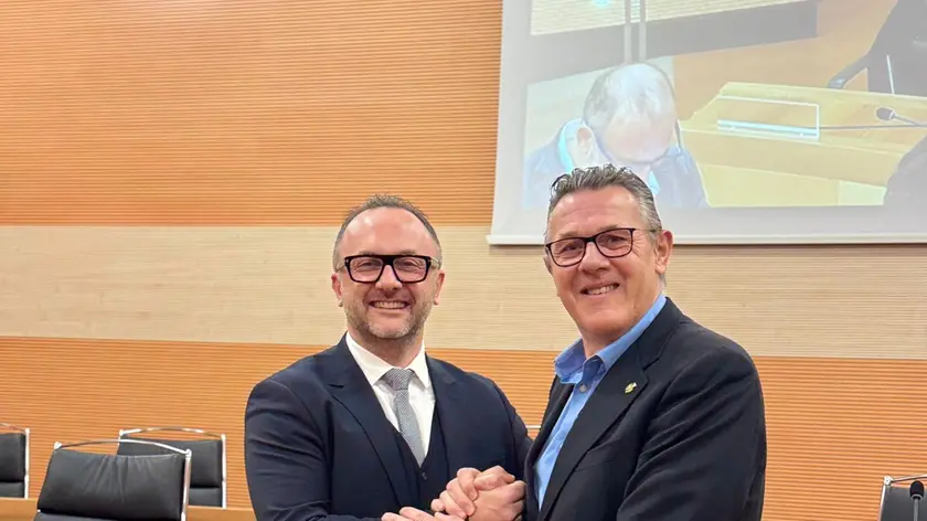 Il passaggio di consegne tra Marco Donadel e Stefano Marcon