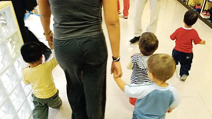 Bambini in una scuola dell'infanzia