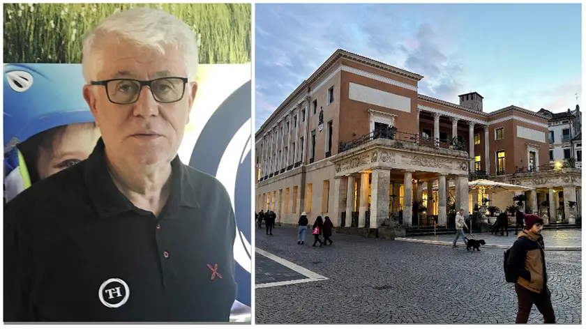 Graziano Debellini, a destra il Pedrocchi