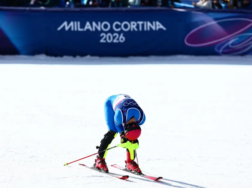 La delusione di Vinatzer al traguardo