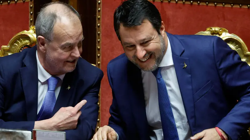 Roberto Calderoli e Matteo Salvini
