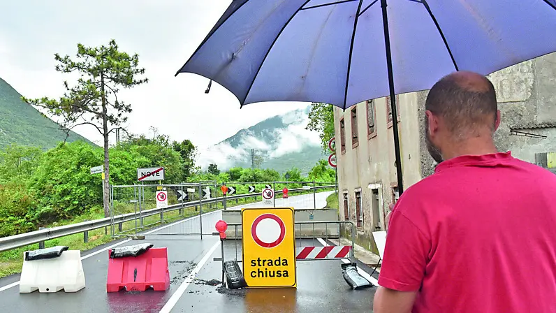 La frana sul Fadalto