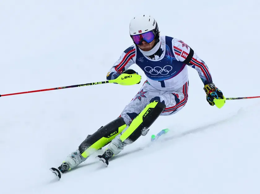 In corso lo slalom, in foto il campione norvegese Lie McGrath