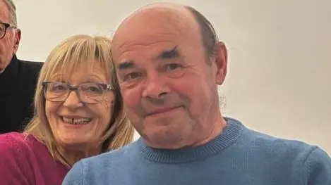 Giacomo Casagrande, la vittima dell'incidente, con la moglie Giovanna