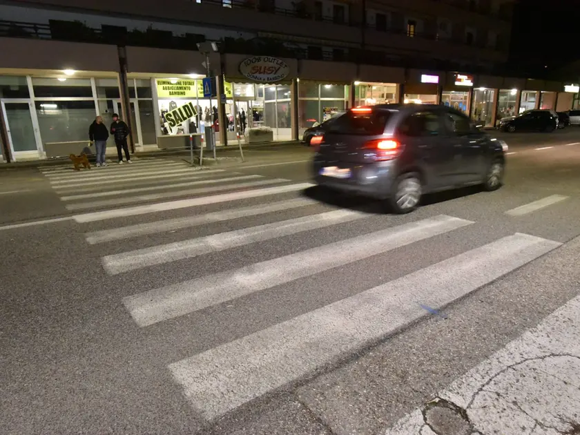 Il luogo dell'incidente a Susegana