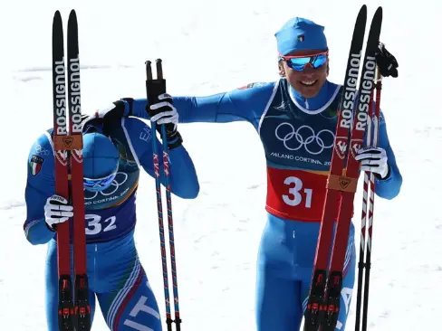 Team sprint uomini, Pellegrino e Barp di bronzo