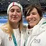 Manuela Di Centa con Francesca Lollobrigida