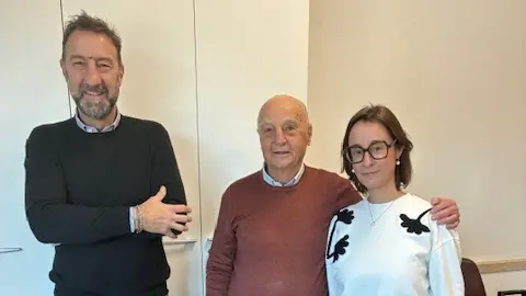 Giovanni e Marta insieme al padre Lio Gemignani