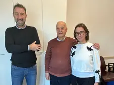 Giovanni e Marta insieme al padre Lio Gemignani