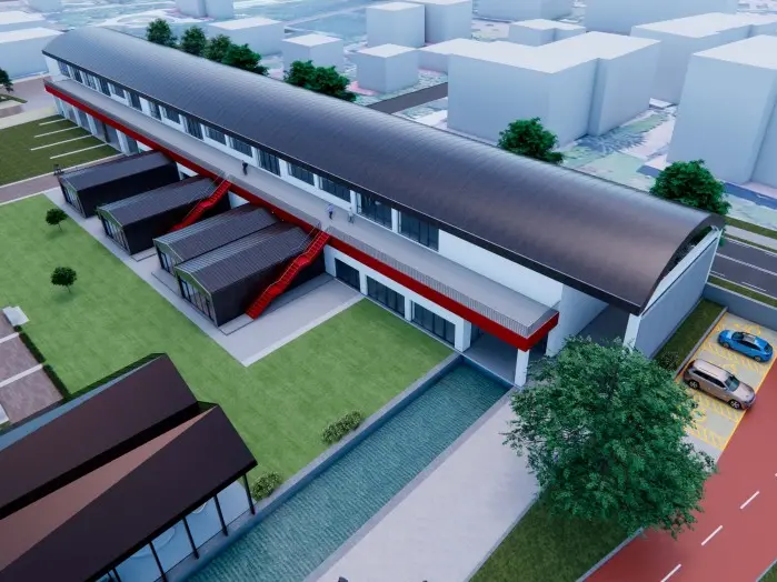 Uno dei rendering contenuti nel progetto per il campus del Bo all'ex caserma Salsa