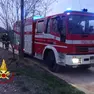 I vigili del fuoco intervenuti sul posto