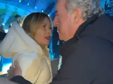 Meloni e Zaia alla cerimonia di chiusura delle Olimpiadi all'Arena