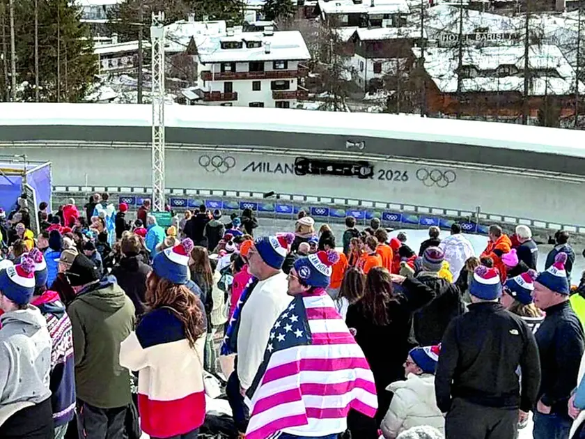 Tantissimi tifosi hanno seguito le gare di bob, skeleton e slittino nel nuovo Sliding centre