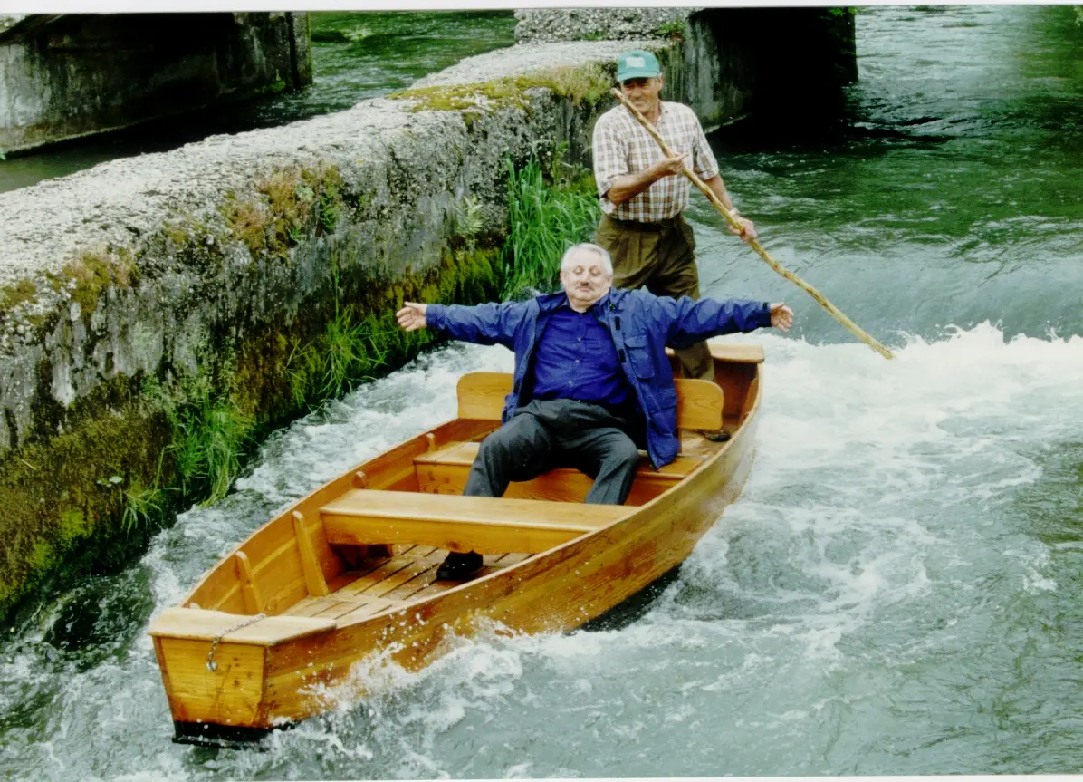 Confortin durante un'escursione in barca
