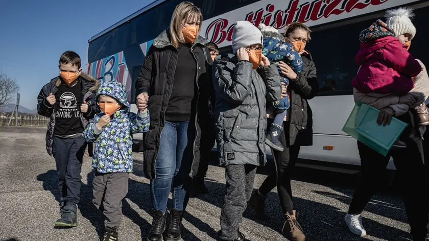 L’arrivo del primo gruppo a Conegliano nel 2022