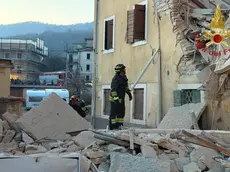 La palazzina crollata a Negrar