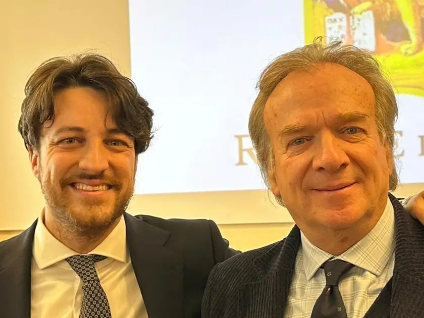 Il presidente della regione Alberto Stefani con l'assessore alla sanità Gino Gerosa