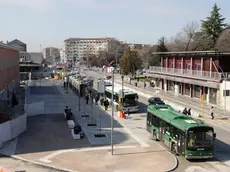 Uno scorcio del piazzale della stazione di Treviso dopo il restauro