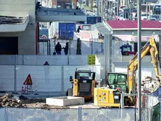 Il cantiere in stazione