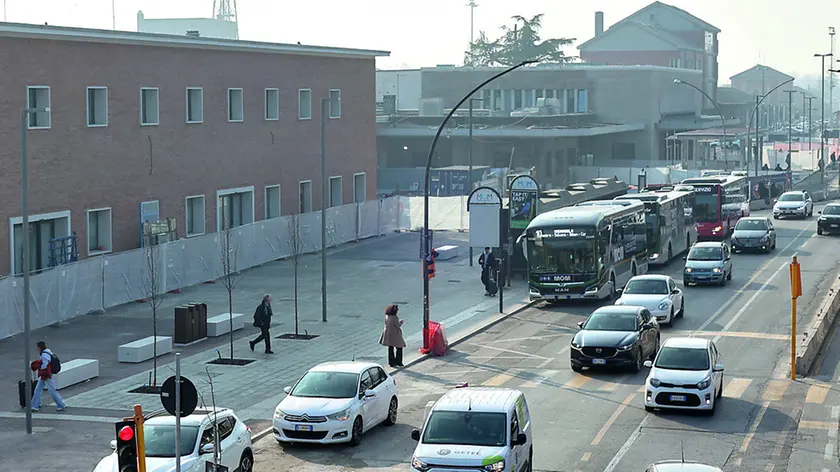 Panoramica dei lavori in stazione a Treviso