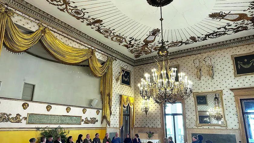 La sala Rossini che ha ospitati i lavori