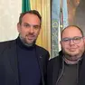 Il sindaco Mario Conte con Claudio Borgia