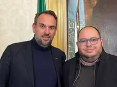 Il sindaco Mario Conte con Claudio Borgia