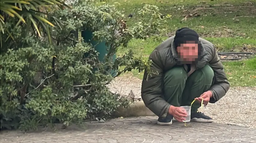 Un clochard a Vittorio Veneto