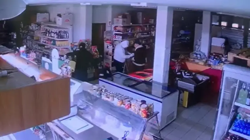 Una delle rapine messe a segno dalla banda dei giostrai