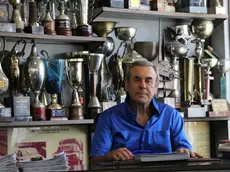 Mario Ruoso, collezionista di auto d'epoca.