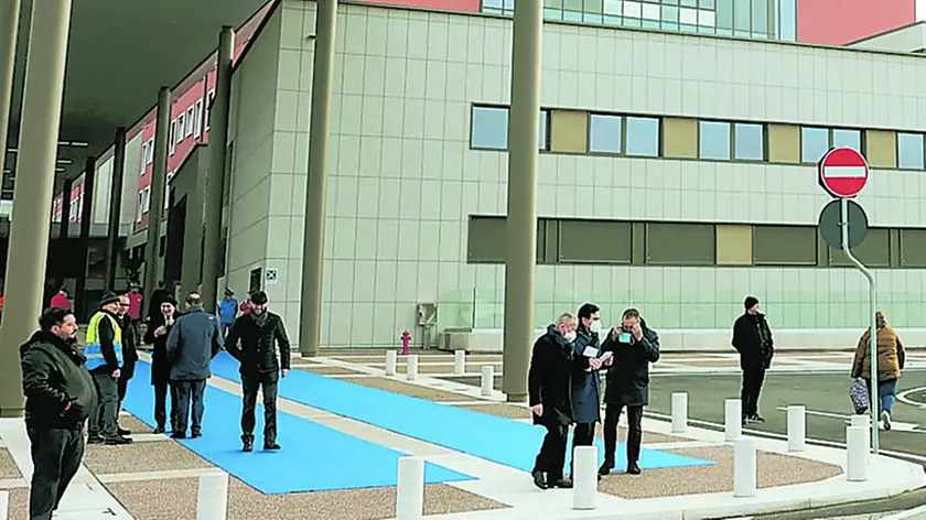 L’ingresso della cittadella della salute di Treviso