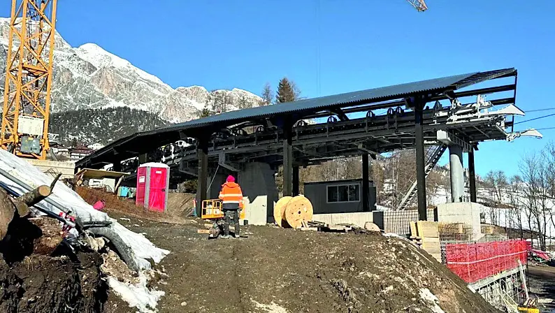 Uno scatto della stazione intermedia di Mortisa dove sono state formulate alcune prescrizioni