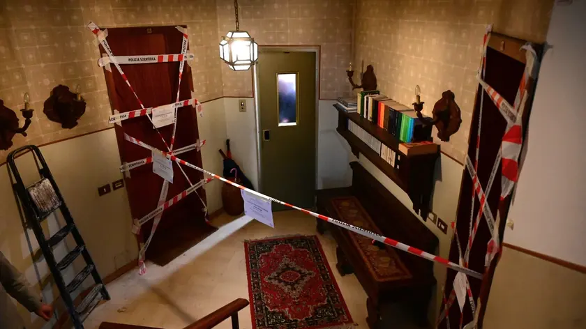 L'area posta sotto sequestro dopo l'omicidio di Mario Ruoso (Foto Brisotto/petrussi)