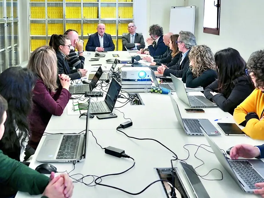 Il nuovo direttore generale dell’Ulss 2 Giancarlo Bizzarri con la task force per le liste d’attesa