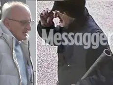 Loriano Bedin scortato dalle forze dell'ordine e mentre imbraccia il tubo di ferro con cui ucciderà su Ruoso