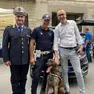 Marco Seffino, al centro, con il cane Rey