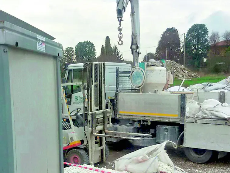 Il cantiere in cui il 54enne perse la vita a Loria otto anni fa