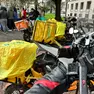 La protesta dei rider a Padova