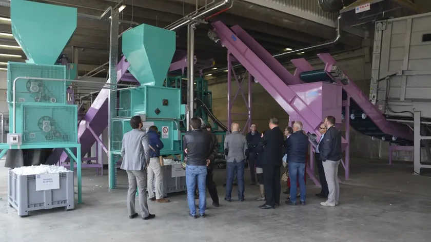 Il vecchio impianto per il riciclo dei pannolini