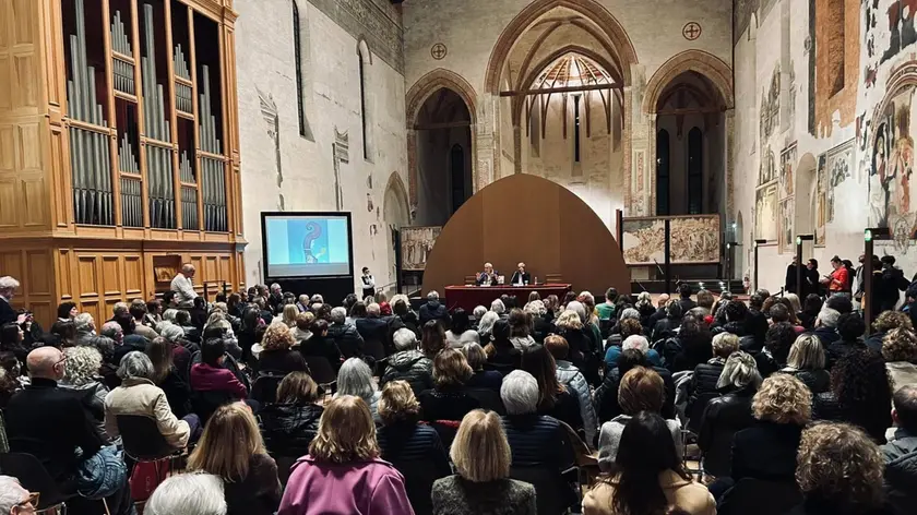 Una conferenza affollata a Santa Caterina, in una passata edizione di Treviso Giallo