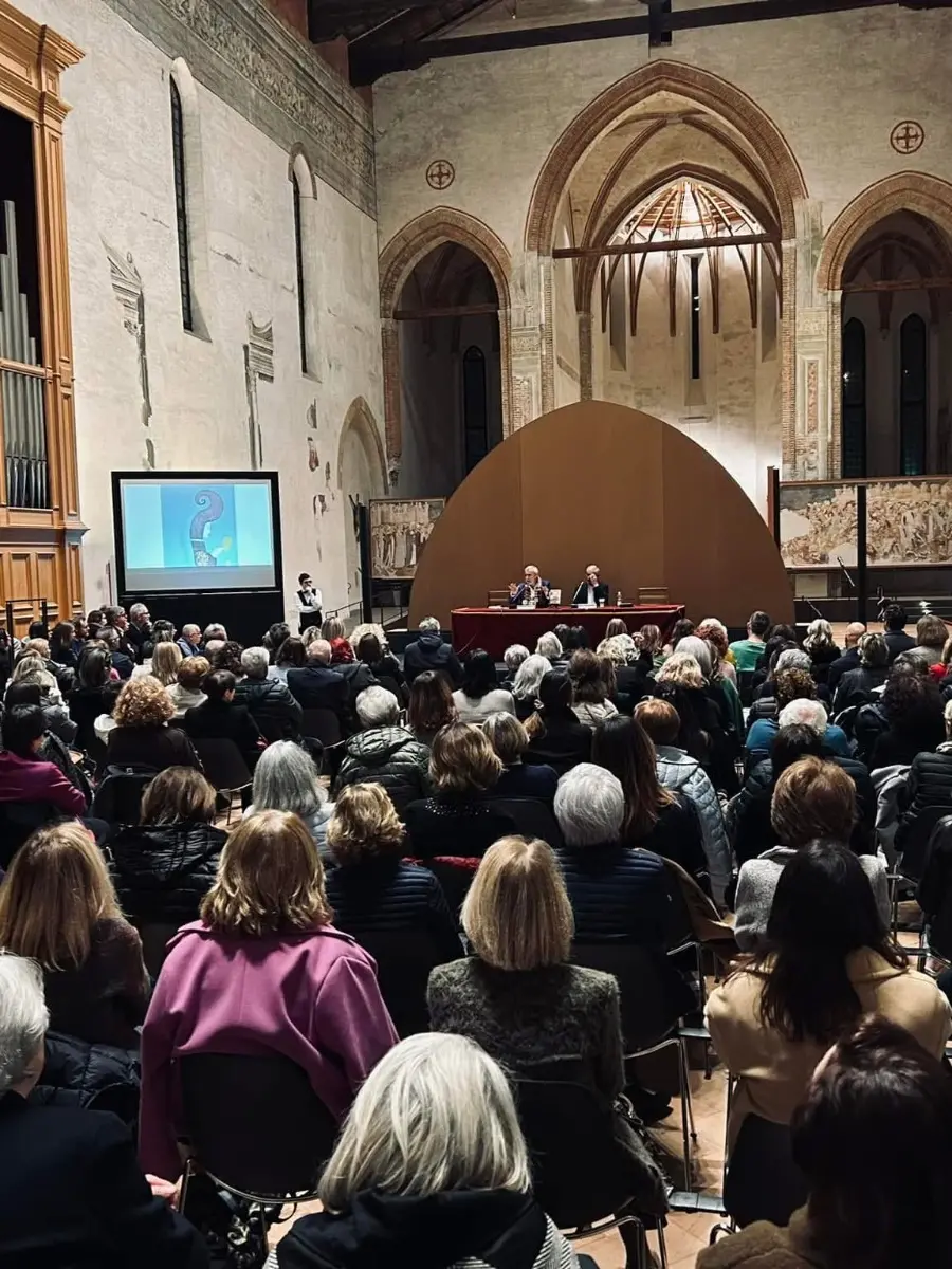 Una conferenza affollata a Santa Caterina, in una passata edizione di Treviso Giallo