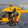 Un intervento dell'elicottero Falco del Suem 118