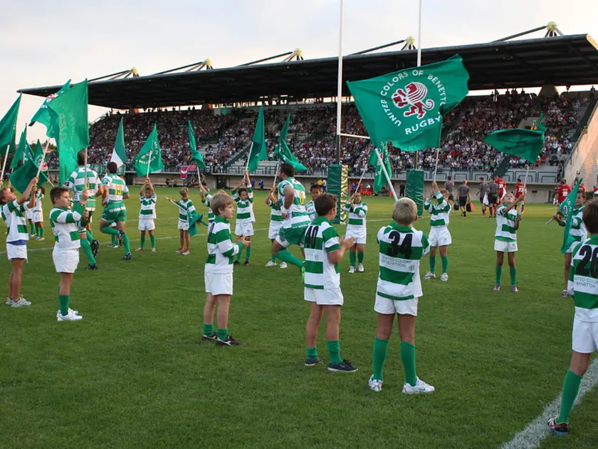 Lo stadio del rugby a Monigo